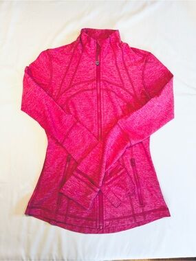 lululemon athletica Hot Pink Full-Zip Athletic Jacket